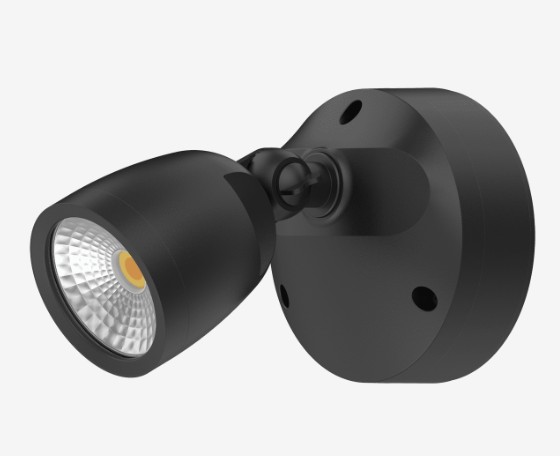 MURO-ECO 10W BLACK POLYCARBONATE SPOTLIGHT IP65